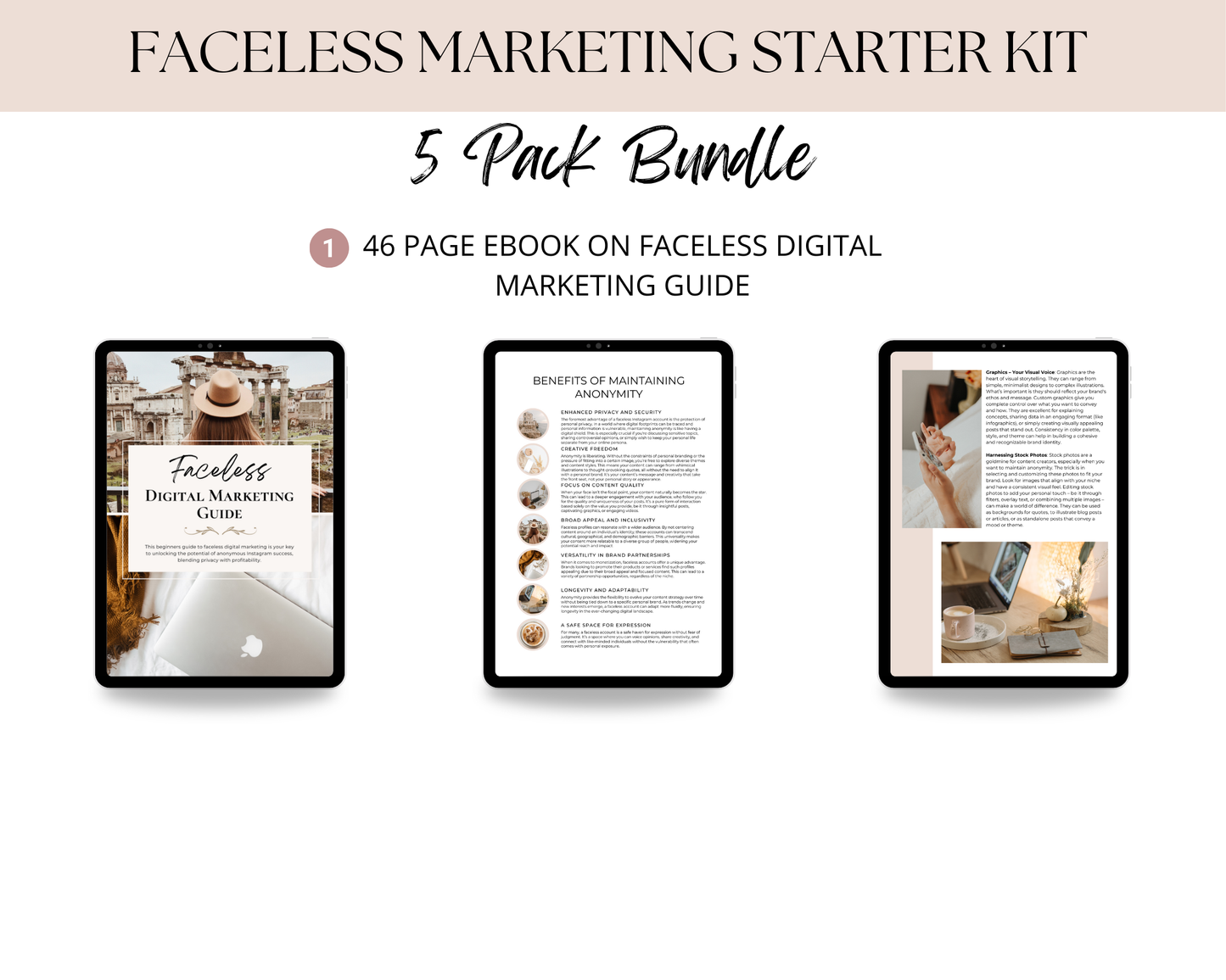 Faceless Digital Marketing Starter Kit for Travel Creators