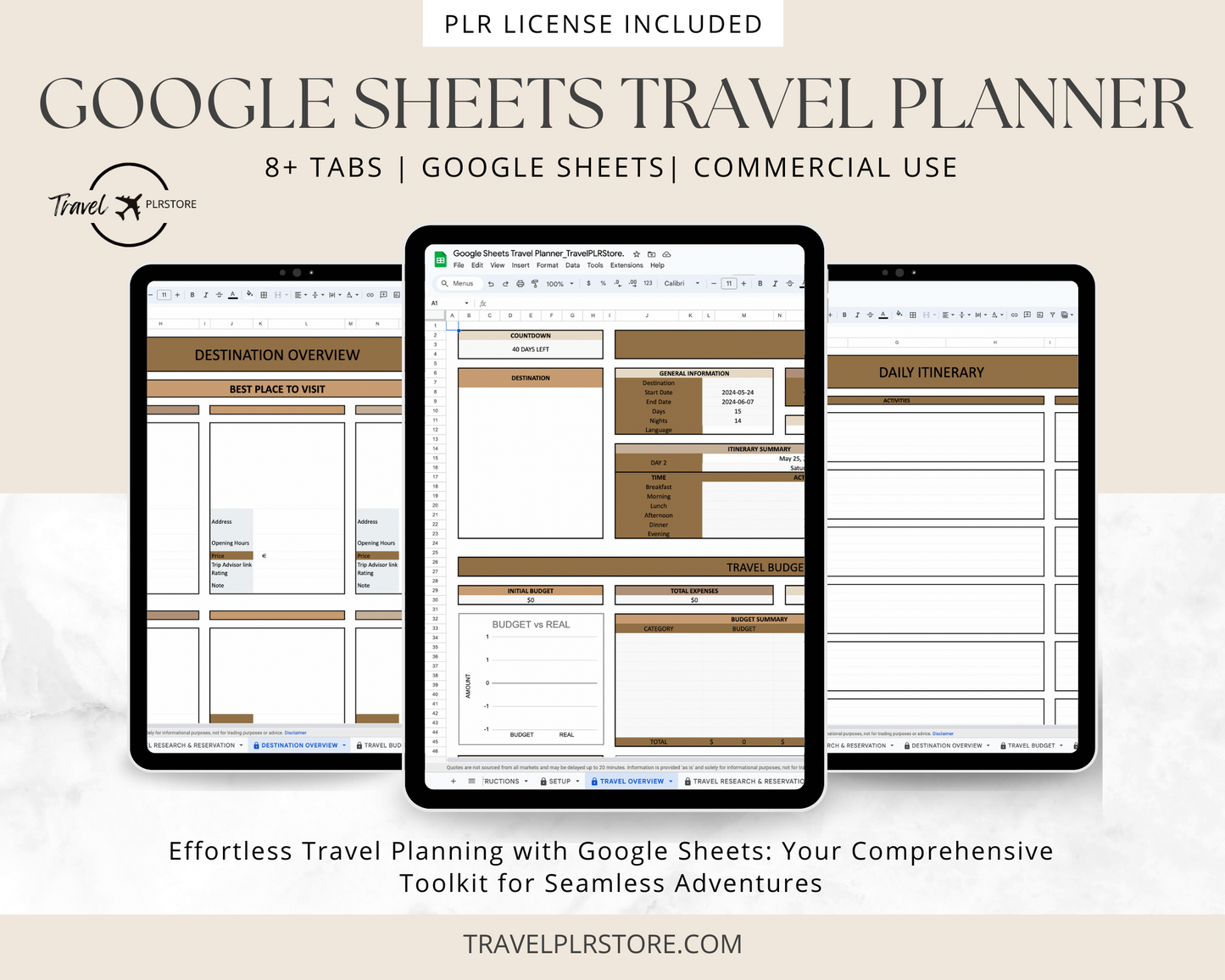 Ultimate Google Sheets Travel Planner