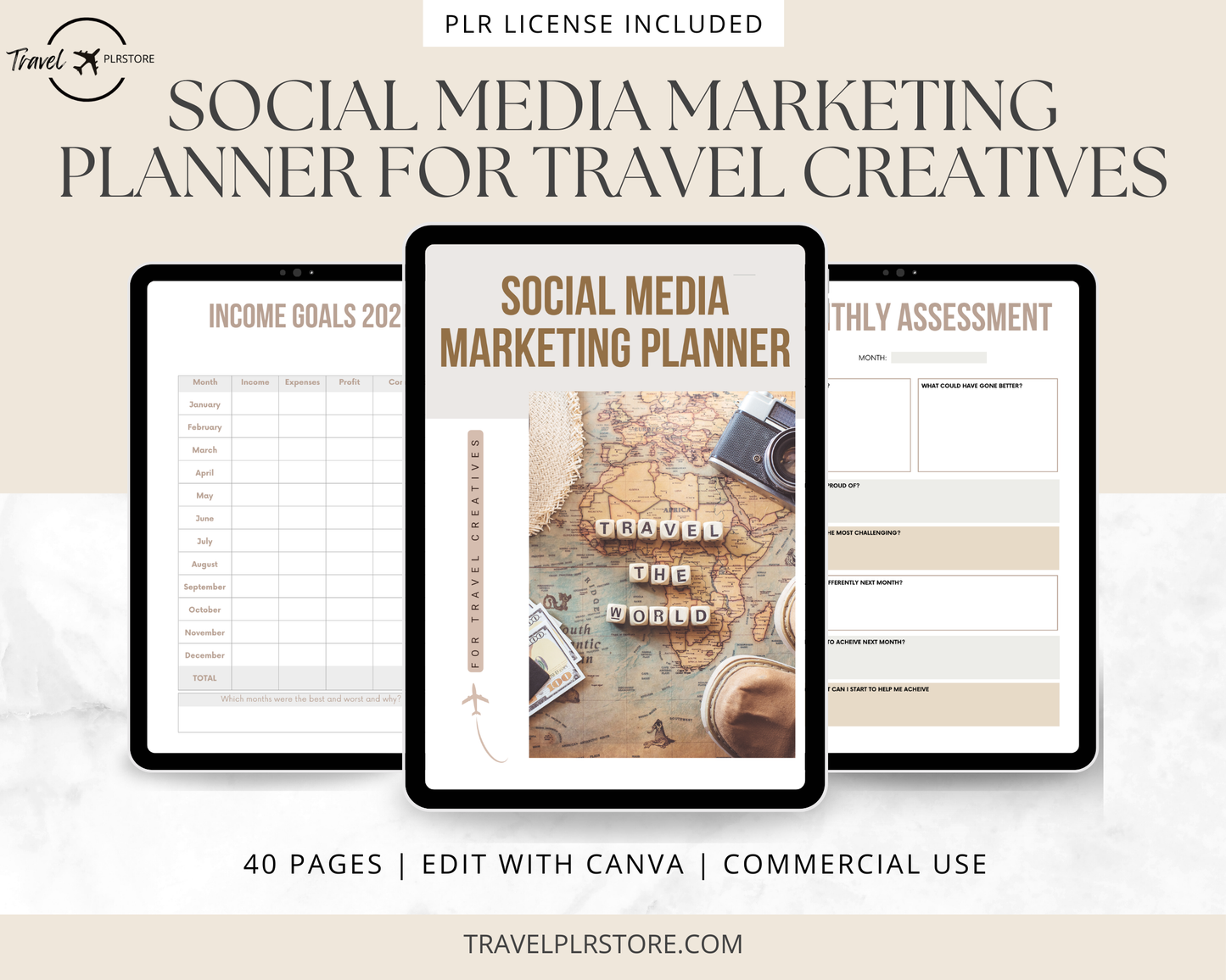 Social Media Marketing Planner for Travel Creatives