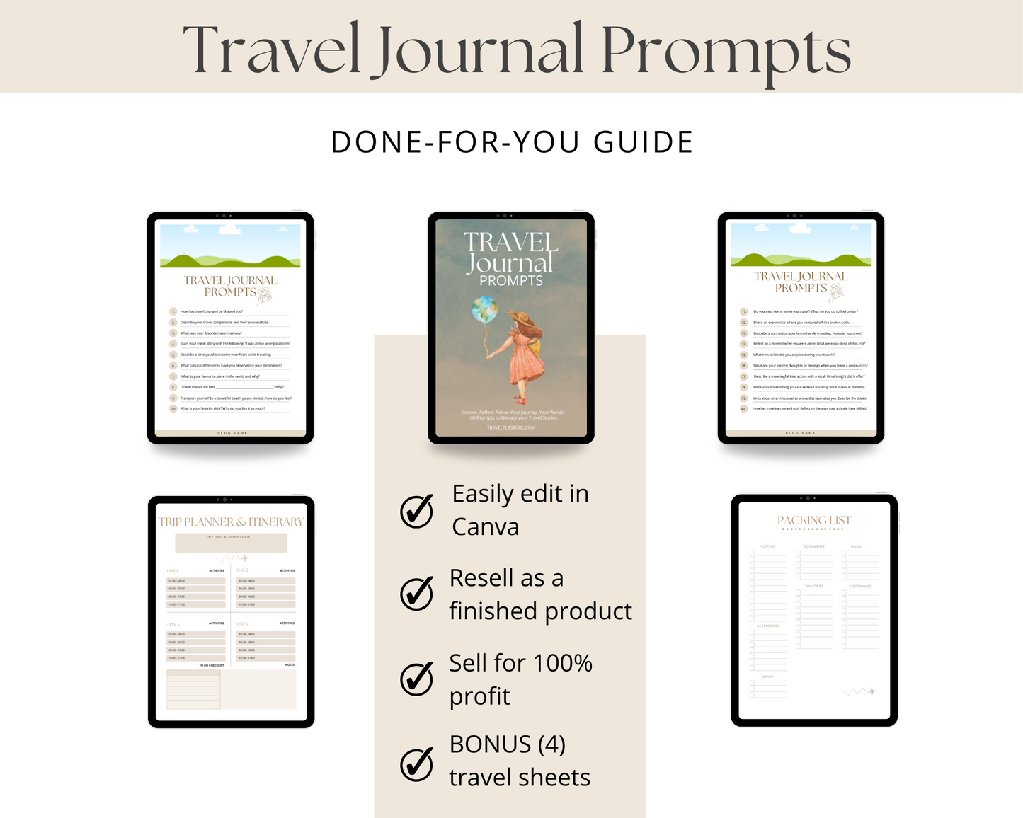 Travel Journal Prompts