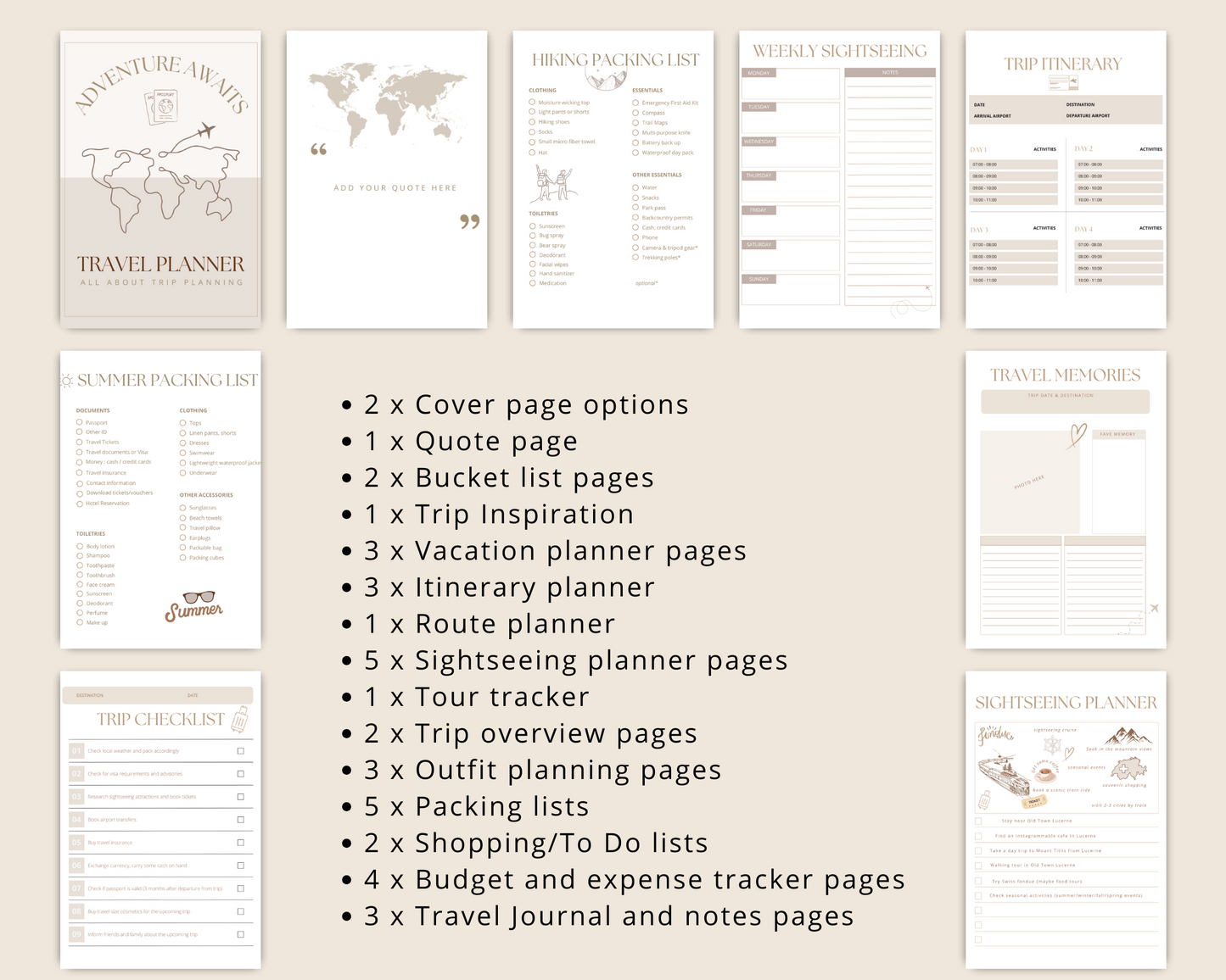 Travel Planner Template