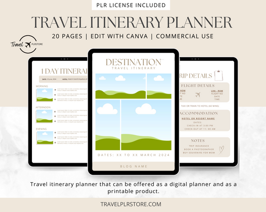 Travel Itinerary Planner Template