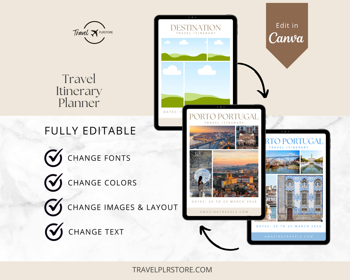 Travel Itinerary Planner Template