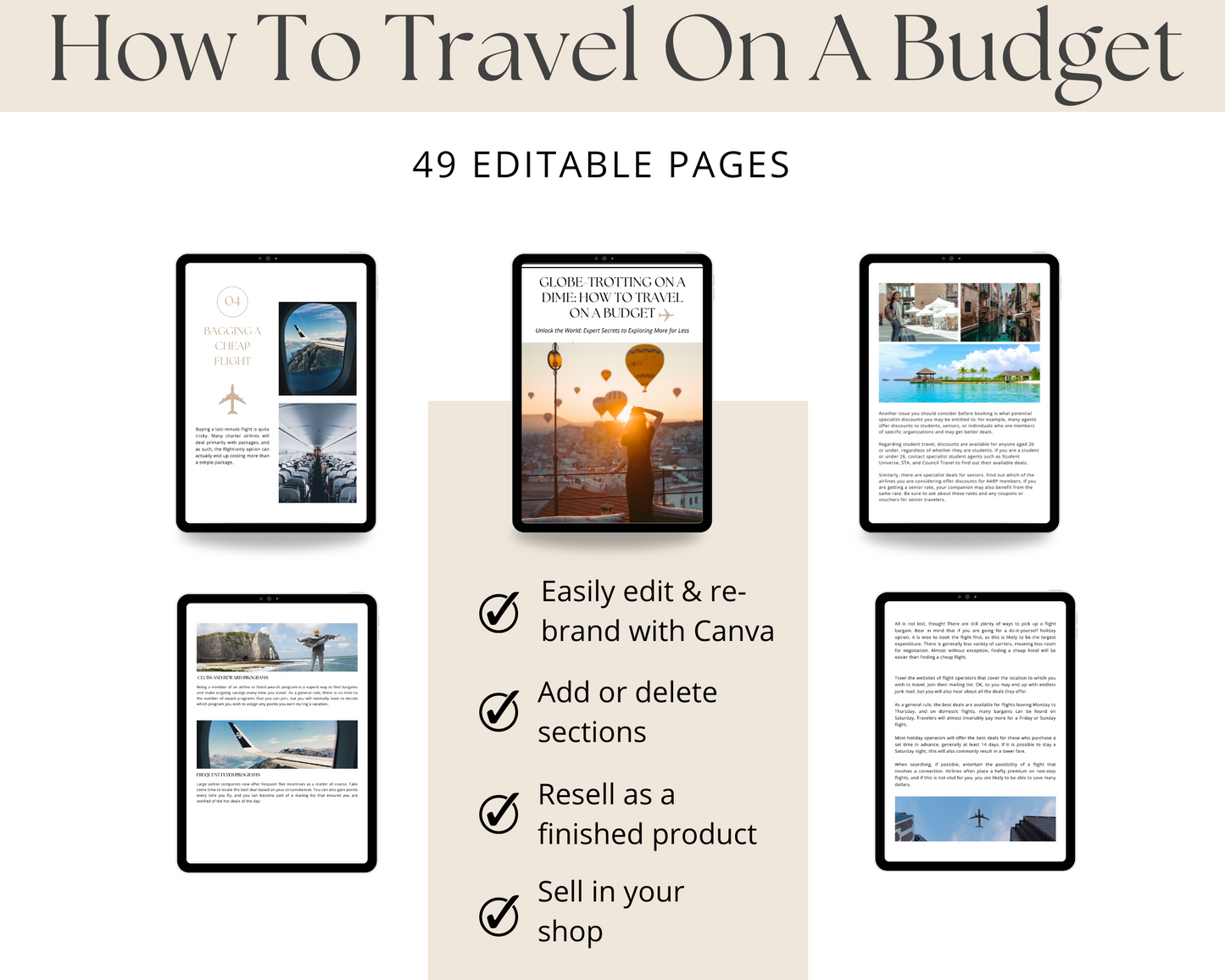 How to Travel On a Budget eBook