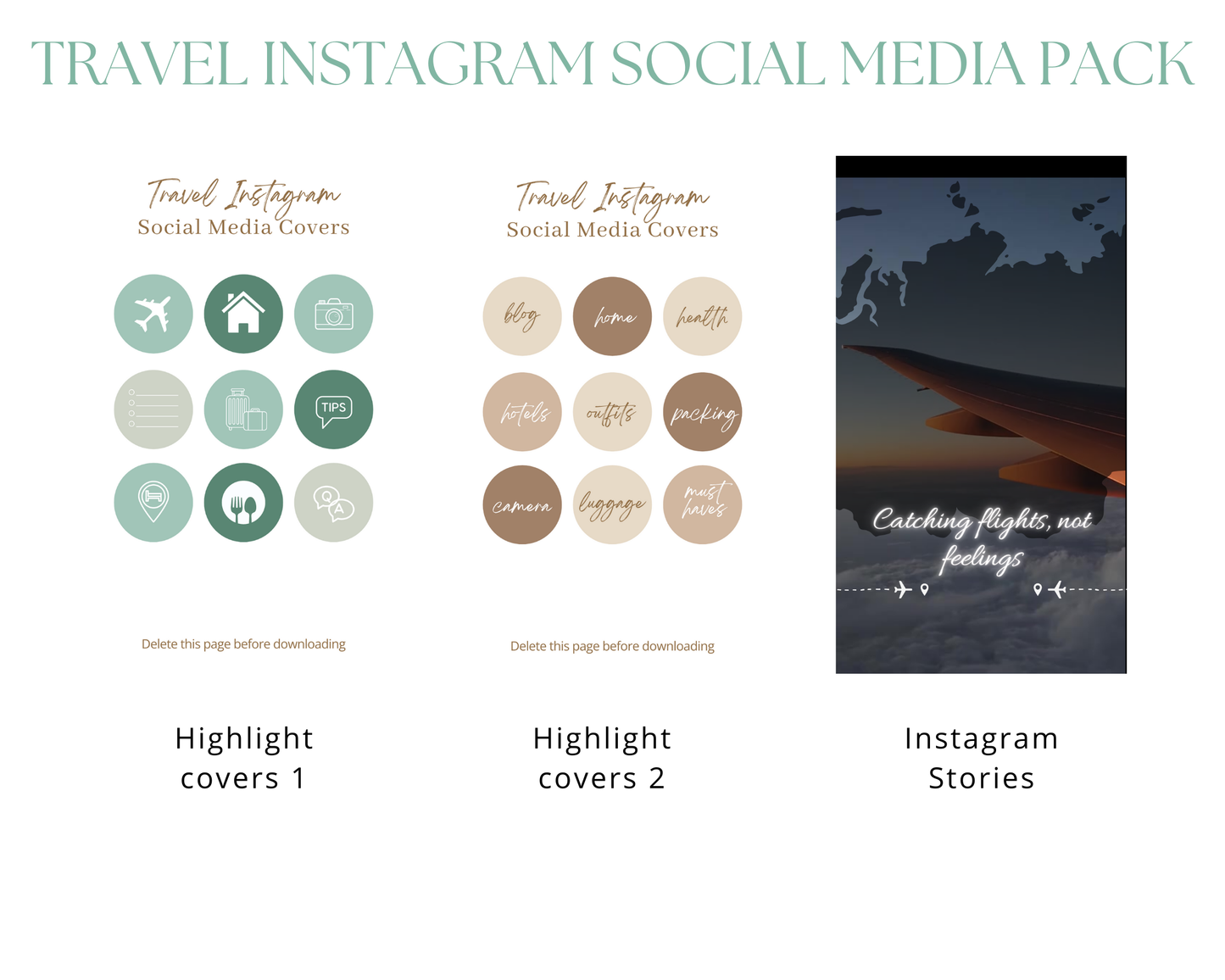 Social Media Pack for Travel Creators