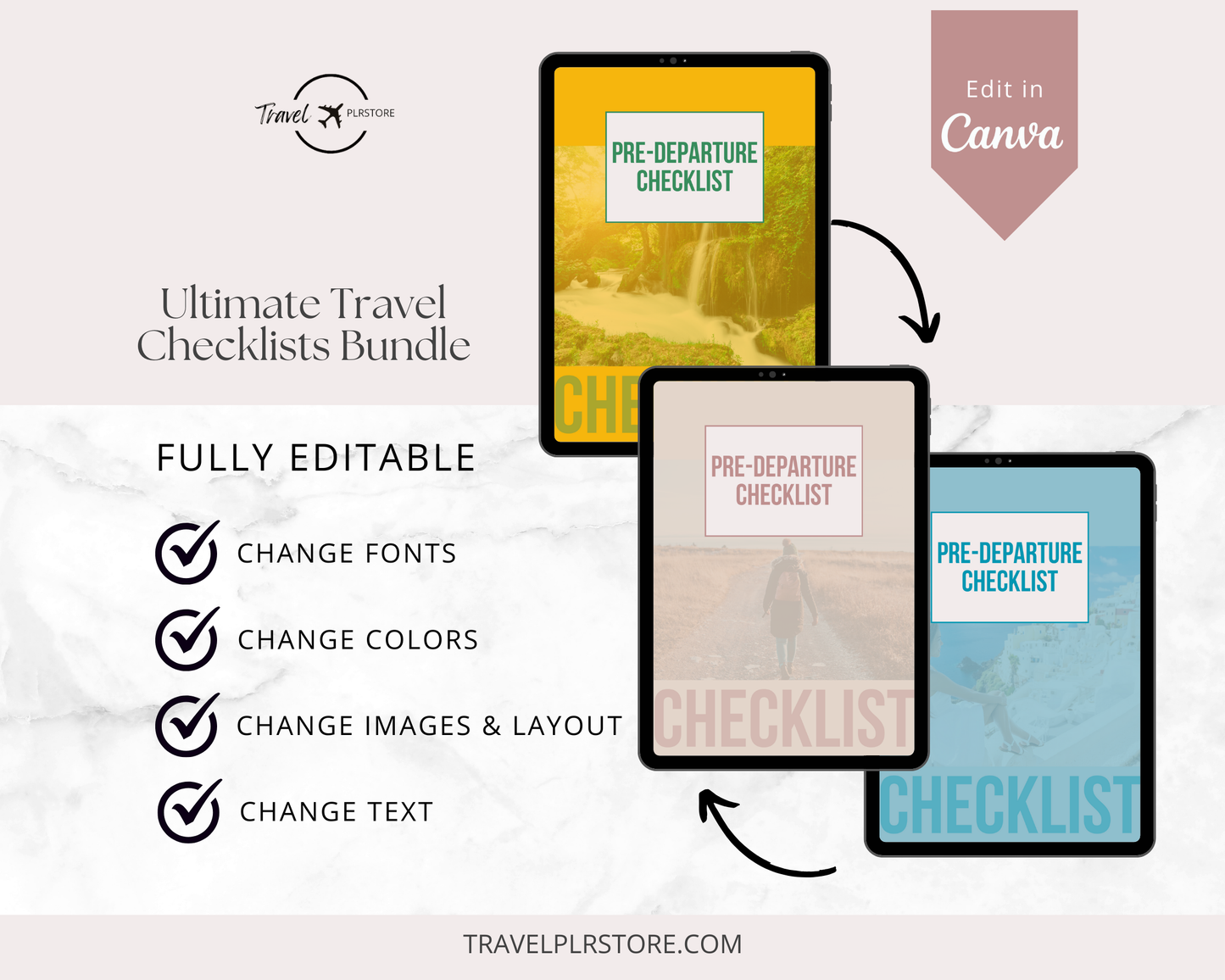 Ultimate Travel Checklists Bundle (20 packing and travel checklists)